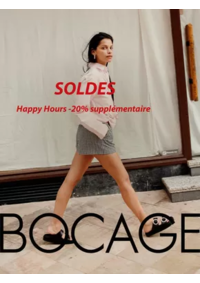 Prospectus Bocage PARIS 110 RUE DE RENNES : Happy Hours -20% supplémentaire