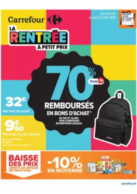 Prospectus Carrefour Drive FLINS SUR SEINE : LA RENTRÉE À PETIT PRIX