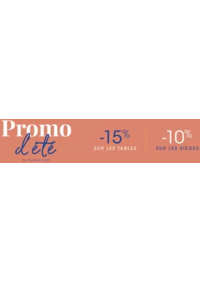 Prospectus 4 pieds MONTPELLIER - MAUGUIO : SOLDES D'ETE -15 % sur les tables