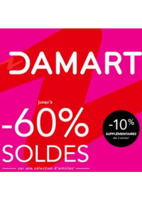 Prospectus Damart ROUBAIX : SOLDES jusqu’à -60% sur une sélection d’articles