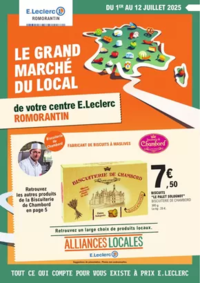 Prospectus E.Leclerc ROMORANTIN : Catalogue Alliances Locales