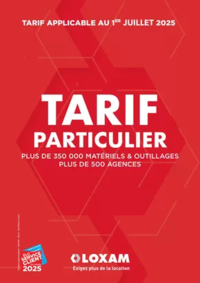 Prospectus Loxam MOISSY CRAMAYEL : Tarifs particuliers