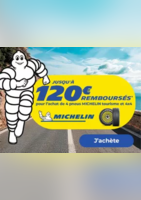 Jusqu'à 120€ remboursés* pour l'achat de 4 pneus MICHELIN - Euromaster