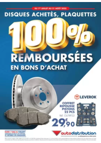Prospectus auto distribution TOULOUSE 6 AVENUE DIDIER DAURAT : Disques achetés, plaquettes