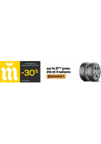 Prospectus Midas Caen 97 Boulevard Guillou : OFFRE -30% SUR LE 2ème PNEU CONTINENTAL