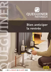 Prospectus Quéguiner matériaux Savenay : Bien anticiper la rentrée