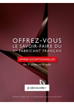 Promos et remises  : Offrez-vous le savoir-faire du premier fabricant français* !