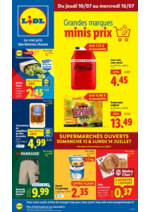 Prospectus Lidl : Retrouvez vos marques préférées du quotidien à prix minis en supermarché Lidl !
