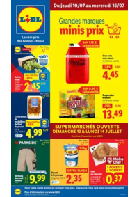 Prospectus Lidl BIGANOS : Retrouvez vos marques préférées du quotidien à prix minis en supermarché Lidl !