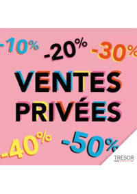 Prospectus Trésor Bijoux LA VILLE DU BOIS : Ventes Privees