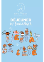 Prospectus Eric Kayser : Nouvelle Menu