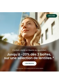 Prospectus Général d'Optique BRETIGNY SUR ORGE : Jusqu'à -20% dès 2 boîtes, sur une sélection de lentilles.