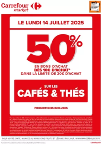 Prospectus Carrefour SALLANCHES : OPÉRATION BONS D’ACHAT SUR LES CAFÉS & THÉS