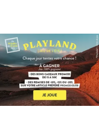 Prospectus Promod Boulogne Sur Mer : Jeu de l'été : PLAYLAND