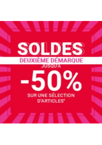 Prospectus Courir SAINT PARRES AUX TERTRES : Deuxième démarque soldes Jusqu'à -50%