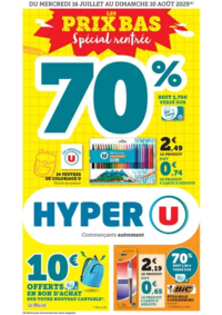 Prospectus Hyper U Nieppe : Spécial Rentrée des classes