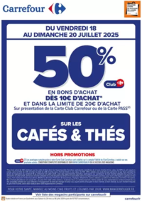 Prospectus Carrefour Angoulins : OPERATION BON D’ACHAT SUR LES CAFES & THES