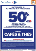 Promos et remises  : OPERATION BON D’ACHAT SUR LES CAFES & THES