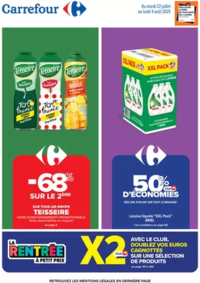 Prospectus Carrefour Riom Menetrol : LA RENTRÉE A PETIT PRIX X2