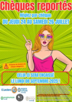 Prospectus E.Leclerc : OPERATION CHEQUE REPORTE 07 2025