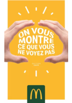 Prospectus Mc Donald's : ON VOUS MONTRE CE QUE VOUS NE VOYEZ PAS