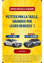 Promos et remises  : Offre spéciale citadine