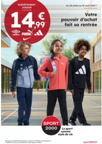 Prospectus Sport 2000 : Votre pouvoir d’achat fait sa rentrée