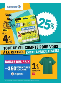 Prospectus E.Leclerc MONTBELIARD : RENTREE DES CLASSES