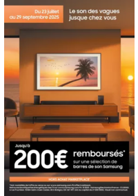 Prospectus Boulanger Gennevillliers : Jusqu'à 200€ remboursés sur une sélection de barre de son Samsung