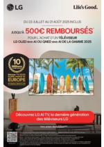 Promos et remises  : OFFRE LG : JUSQU'À 500€ REMBOURSÉS