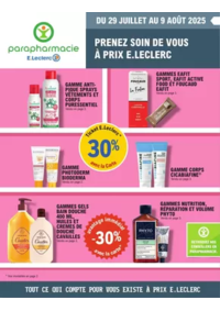 Prospectus Parapharmacie E.Leclerc SAINT AMAND LES EAUX : Prospectus Eté