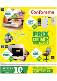 Prospectus Conforama TOURVILLE : Prix coutants