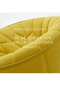 Prospectus CINNA COLMAR : Profitez de -15% sur nos sièges tapissés en Alcantara