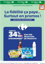 Prospectus Carrefour Contact : LA FIDÉLITÉ, CA PAYE SURTOUT EN PROMOS... EN AOÛT