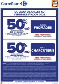Prospectus Carrefour LILLE : OPÉRATION BON D’ACHAT SUR FROMAGES & CHARCUTERIE