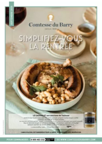 Prospectus Comtesse du Barry Dijon : SEPTEMBRE 2025