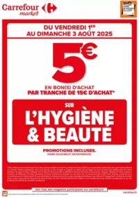 Prospectus Carrefour Drive MORANGIS : OPÉRATION BON D’ACHAT SUR HYGIÈNE BEAUTÉ