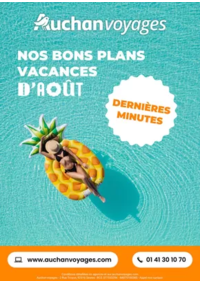 Prospectus Auchan Supermarché Saint-Germain-lès-Corbeil : Auchan voyages : bons plans vacances d'août !