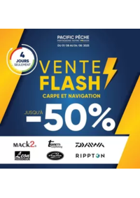 Prospectus Pacific Pêche LIVRY GARGAN : Vente Flash 100% CARPE - NAVIGATION