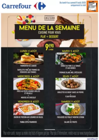 Prospectus Carrefour ANGERS Bd Gaston Ramon : MENU CAFÉTÉRIA