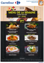 Prospectus Carrefour Drive : MENU CAFÉTÉRIA