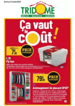 Prospectus Tridôme : Ça vaut le coût!