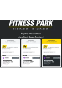 Prospectus Fitness park Mulhouse : Jusqu’à 6 mois de musique offerts