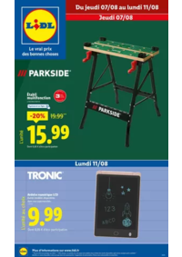 Prospectus Lidl MONETEAU : Profitez de fournitures scolaires, jeux, accesoires, et équipements de sport !