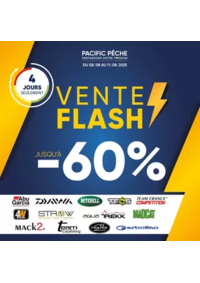 Prospectus Pacific Pêche CLERMONT-FERRAND - AUBIÈRE : Jusqu'à -60% sur une sélection de grandes marques .Disponible en magasin et sur le web !