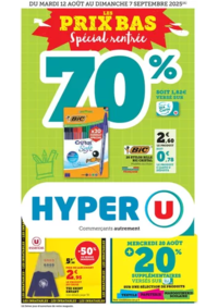 Prospectus Hyper U PERTUIS : Spécial Rentrée des classes