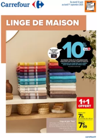 Prospectus Carrefour Bègles : LINGE DE MAISON