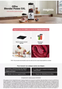 Prospectus Copra SANCERRE : MAGIMIX VOUS OFFRE JUSQU'A 125€ DE CADEAUX