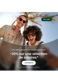 Prospectus Général d'Optique FLINS SUR SEINE : -20% sur une sélection de solaire