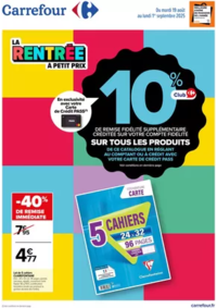 Prospectus Carrefour Express Paris 114 boulevard St Germain : LA RENTRÉE À PETIT PRIX